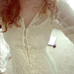 Beautiful White Lace Free People Dress